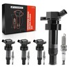A-Premium Set of 4 Ignition Coil Pack and Iridium Spark