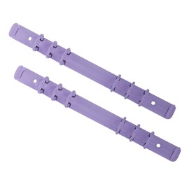 TEHAUX 2pcs Purple Metal Binder Rings Ring Detachable Loose Leaf Binding Mechanism Replacement for Office Documents and Student Notes Portable Compact Chic Design