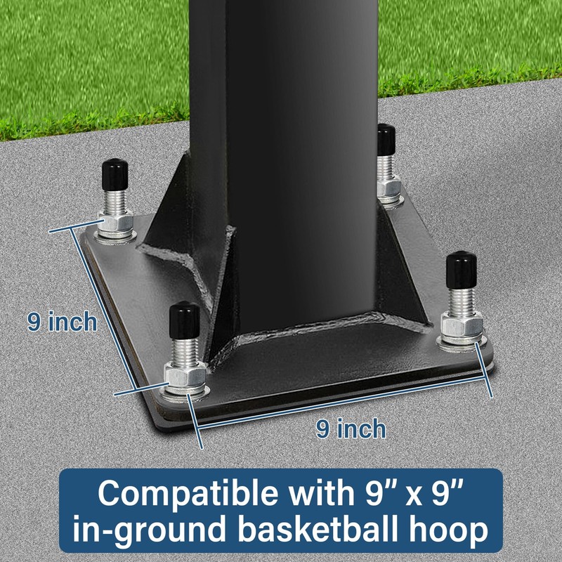 Toriexon Basketball Hoop Anchor Kit 9”, Universal Fit Ground Anchor