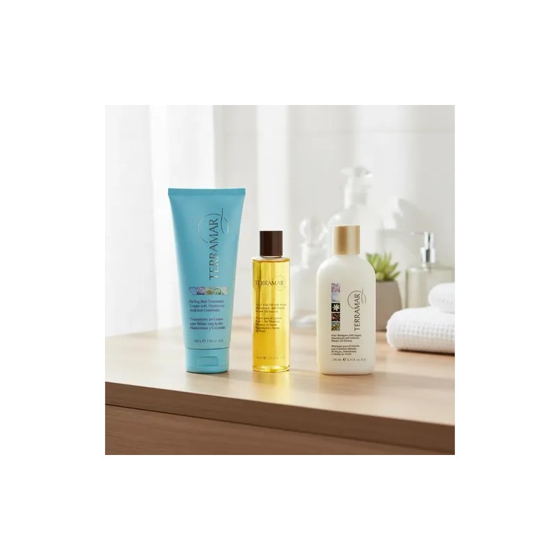 Kit Terramar Shampoo, Aceite 3 En 1 Y Crema Para