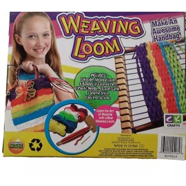 cK WEAVING LOOM INCLUDE 6Bundle Colorful Yarn CREATE PURSE/WALLET/B