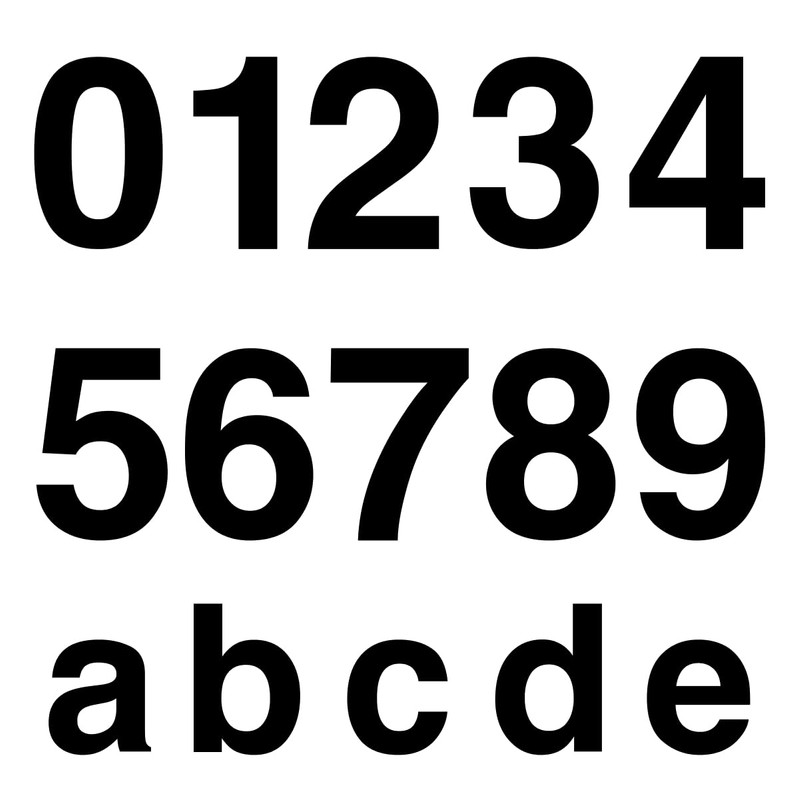 Number Sticker Number Letter for Gluing Number 10 cm Number