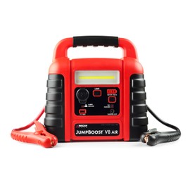Wagan EL7552 Jumpboost V8 Air 1000 Peak Amps Jump Starter with 260 PSI Air Compressor, 1 Built-in DC Socket and USB Port , Red