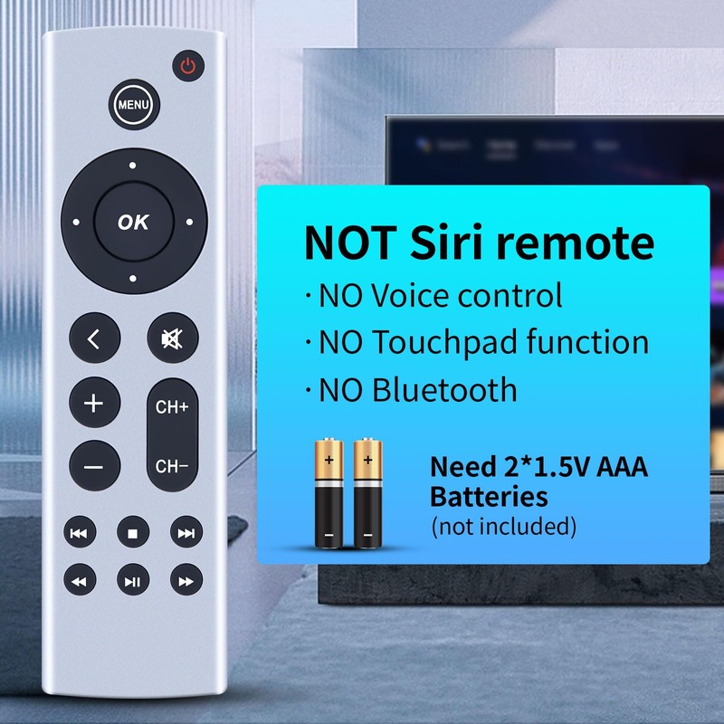 New Universal Replace Remote for Apple TV 4K/ Gen 1