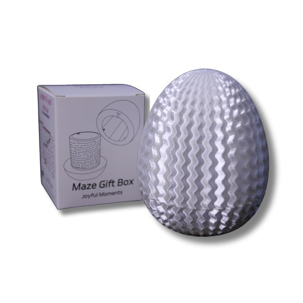 Egg-Shaped Maze Gift Box - Money Box for Cash Gifts,