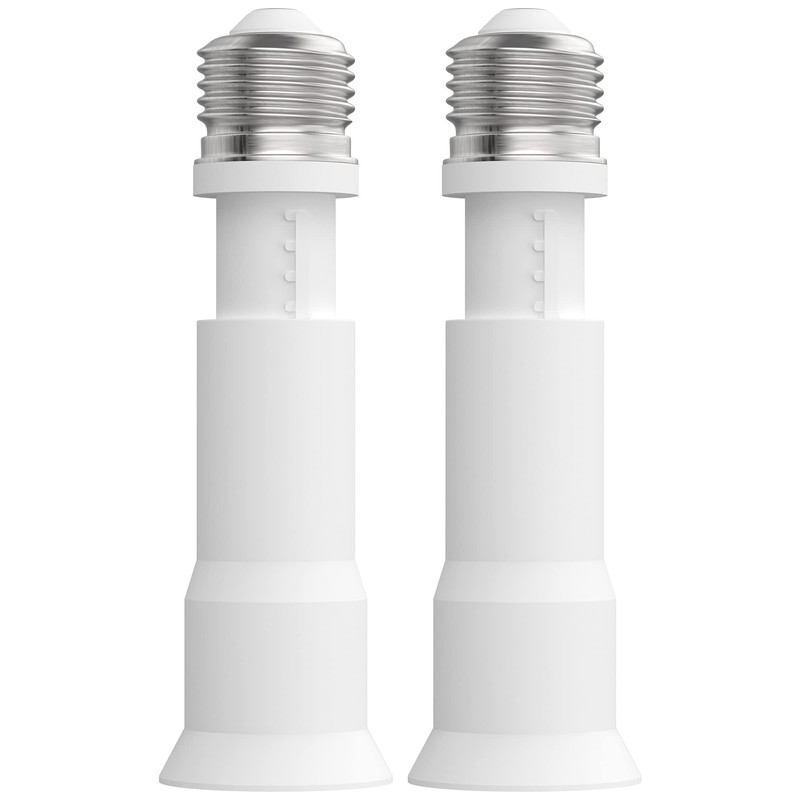 JACKYLED E26 Light Socket Extender 4-Level Extendable, 3.1-4.3in/8-11cm Extension E26/E27
