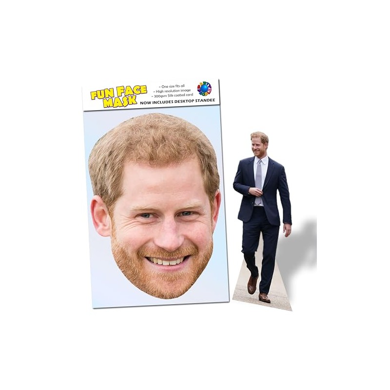 1 x Prince Harry - Ready To Wear Celebrity Face