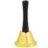 Skeleteen Gold Ringing Hand Bell - Loud Metal Handheld Ring