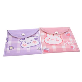 Minkissy 2pcs Sanitary Napkin Bag Pads for Women Capacity Storage Pouch Decorative Period Bag for Nursing