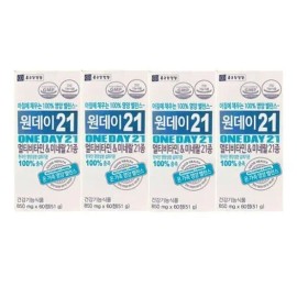 Chong Kun Dang Health [Half Club] Chong Kun Dang Health One Day 21 850mg 60 tablets 4 boxes / [하프클럽]종근당건강 원데이21 850mg 60정 4박스