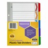 Marbig Indices & Dividers 5 Tab Reinforced A5 Colour