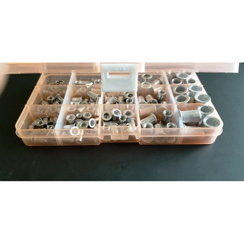 Aluminum Rivet Nut Kit Metric Rivnut Nutsert Assort M3 M4