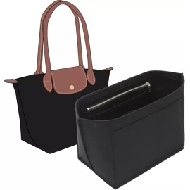 Longchamp Le Pliage 컵 홀더 라지/블랙 롱샹 르 플리지 L 백 핸드백 여성용 정리함 삽입물 착용하기 [Brown] Cup Holder Large/Black Longchamp Le Pliage L Bag Handbag Women's Organizer Insert [Brown]
