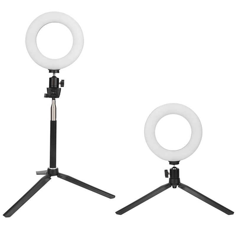 6 Inch Ring Light Dimmable LED Fill Light with Stand