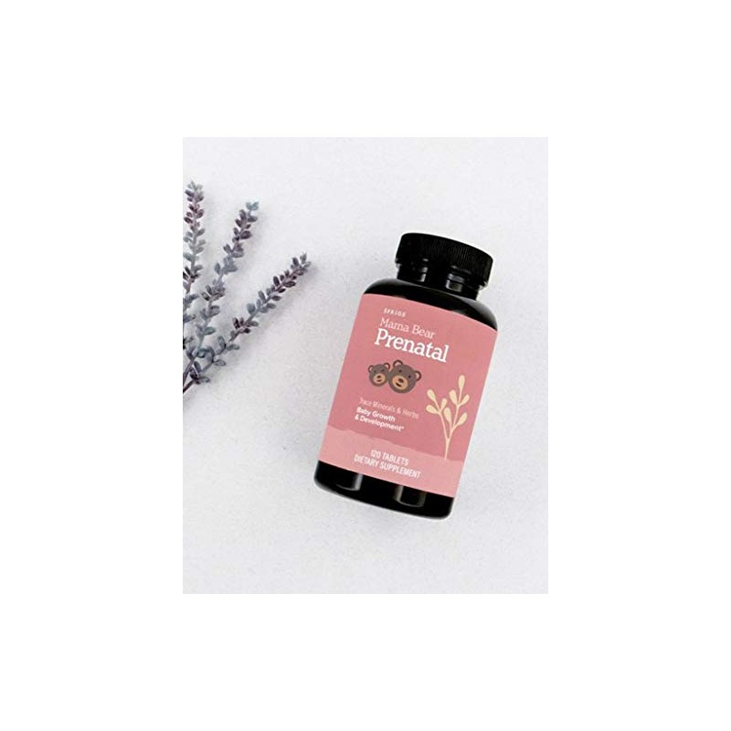 Sprigs Mama Bear Prenatal Vitamins-Capsule,Organic, 120 Tables