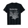 Montevideo Uruguay Classic City Map Graphic T-Shirt
