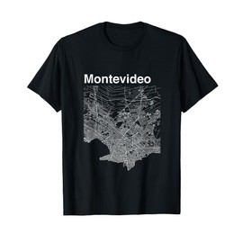 Montevideo Uruguay Classic City Map Graphic T-Shirt