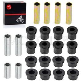 Front Leaf Spring & Upper A Arm Suspension Bushing & Sleeves Kits Compatible with Club Car DS Golf Cart 1992-Up