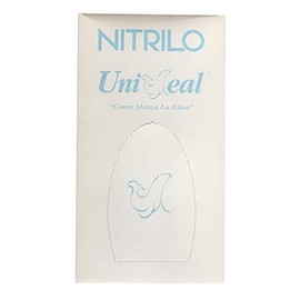 Guantes Nitrilo Uniseal 100 Pzas Azul (Mediana)