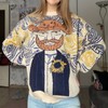 Women's Long Sleeve Crew Neck Sweatshirt Knit Pullover Casual Van