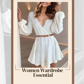 LEACOOLKEY 3 Pieces Women's Skinny Leather Belt for Jeans Dress Women Vintage Waist Belt with Gold Silver Buckle, A-Black+Brown+Beige(Shiny Gold)