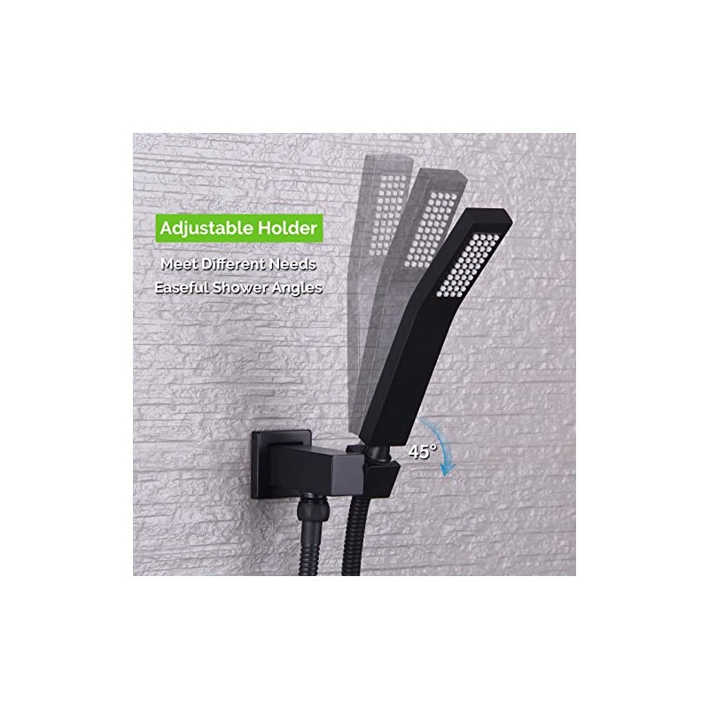 Wall Union with Hand Shower Holder, Angle Simple Brass Wall