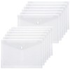 SAMCOS Clear File A4 Clear Holder File Case with Snap