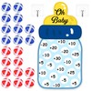 WinnerWhy Baby Shower Party Game Baby Bottle Dart Board with