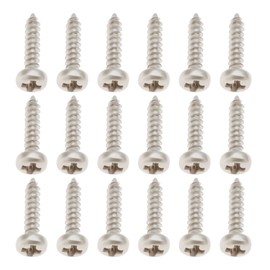 VGOL 50 Pieces Guitar Tuner Machine Head Mounting Screws M2 10mm Metal Guitar Tuners for Acoustic Electric Guitar Bass Silver