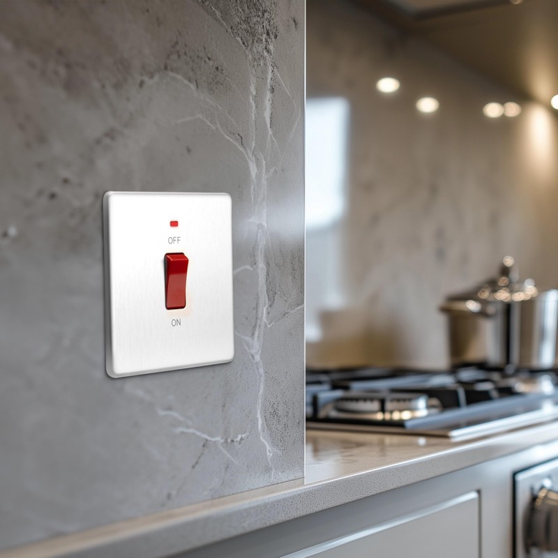 BG Electrical Cooker Control Switch Unit with LED Power Indicator,