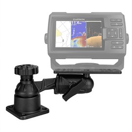 VINmounts All Aluminum Horizontal 7.32" Swing Arm Fish Finder Mount for Fishfinders and Chartplotters, Compatible with Garmin, Lowrance, and More Depth Finders.