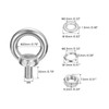 QUARKZMAN 4 Sets M8 x 20 mm Eye Bolt with
