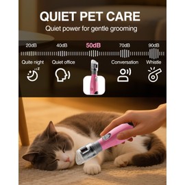 WORKPRO 6-Speed Dog Nail Grinder, Pet Nail Grinder for Small, Medium, and Large Dogs and Cats, 70 Accessories Rotary Tool with Type-C Charging Cable and Storage Bag for Sanding, Carving, and Polishing