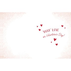 Piccadilly Greetings Valentine's Day Card, From the Dog - 8 x 6 inches