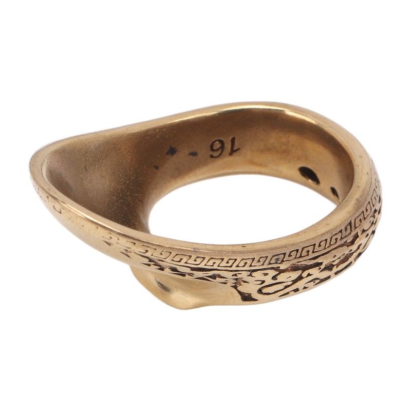 Archery Thumb Rings Good Protection Engraving Pattern Brass Finger Protector