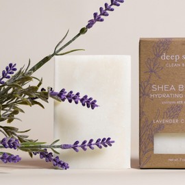 Deep Steep Bar Soap, Lavender Chamomile, 7 oz – Natural Soap Bar for Women & Men, Moisturizing Body & Hand Soap with Shea Butter & Coconut Oil – Vegan, Clean Beauty, Sensitive Skin