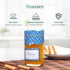Jam Pot Covers (1lb) with Elastic Rubber Bands & Labels