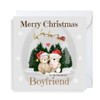 Second Ave Cute Bear Boyfriend Square Christmas Xmas Holiday Festive