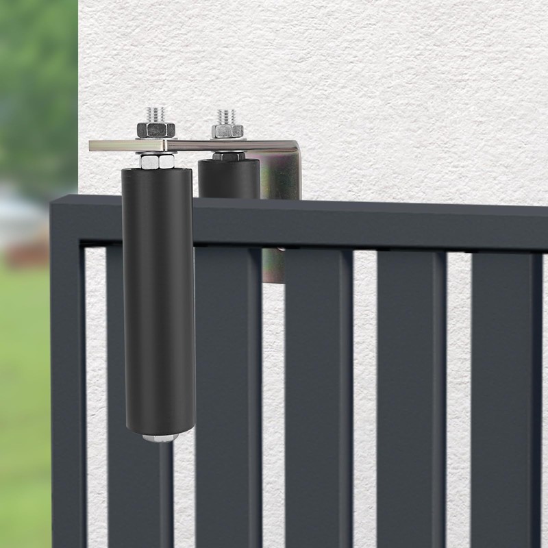 Universal Heavy Duty Slide Gate Guide Roller, 6" Nylon Rollers