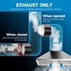 Hon&Guan 150mm Duct Connector with Backdraught Shutter 6 Inch Ducting