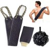 Set Piezas Baño Esponja Cepillo Espalda Guante Exfoliante Kit Limpieza