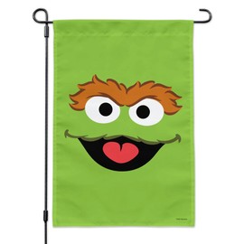 Sesame Street Oscar the Grouch Face Garden Yard Flag