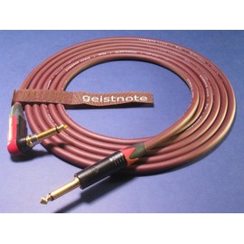 Evidence Audio Geistnote's Forte Instrument Cable with Neutrik Silent Plug and Gold Connectors 10 Ft (3 M) ~ Right Angle to Straight