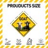 BTHUKO Goat Crossing 12" X 12" Aluminum Sign