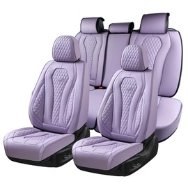 Coverado Car Seat Covers Full Set, Purple Seat Covers, Automotive Seat Covers, Car Seat Cushion, Car Seat Covers Front Seats Back Seat Covers, Car Seat Protector Universal Fit Most Cars