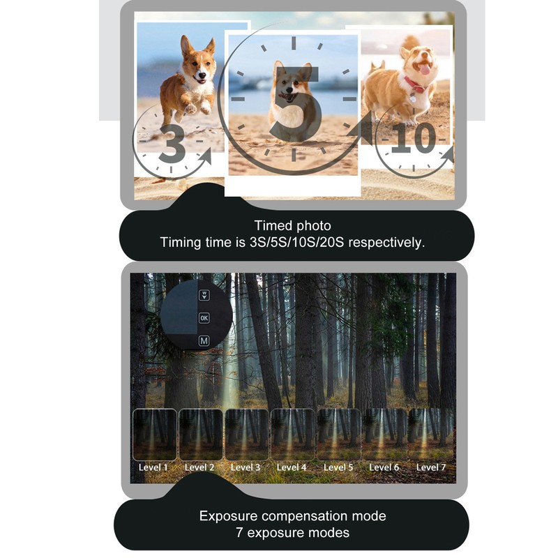 64MP Digital Camera 3.0inch TFT LCD Touchscreen Auto Focus 18X