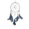 Sparklesphere, Dream Catcher, Grey with Crescent Moon, Feather Wall Hanging