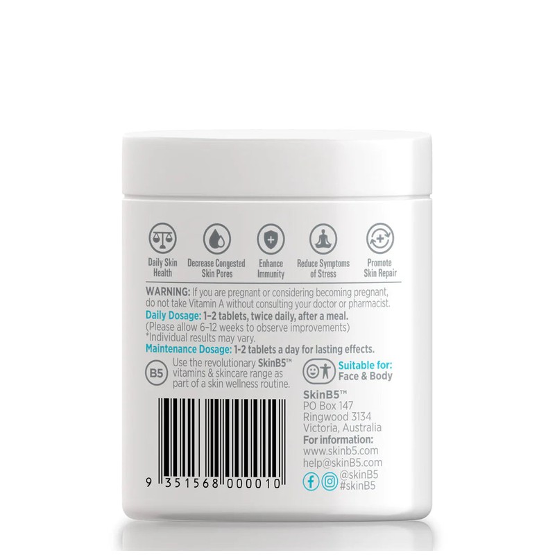 SkinB5 Extra Strength Acne Control Tablets x 60