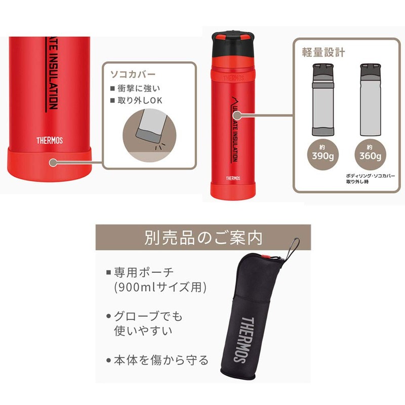 THERMOS FFX-901 Mountain-Dedicated Stainless Steel Bottle, 30.4 oz (900 ml)