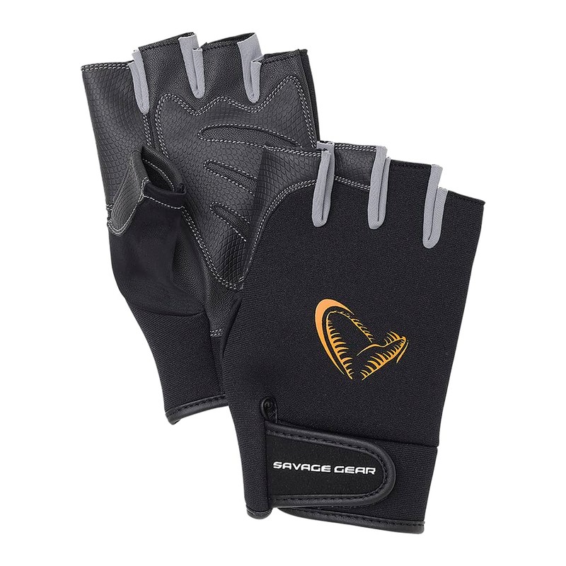 Savage Gear Neoprene Half Finger M Black